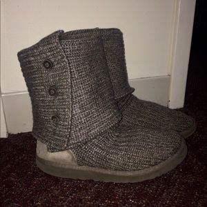 Grey Ugg Sweater Boots